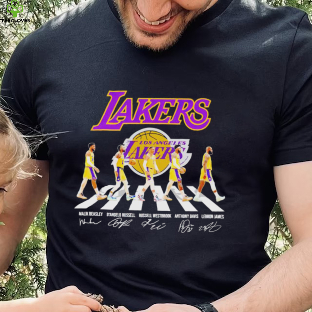 Los Angeles Lakers Abbey Road signatures shirt
