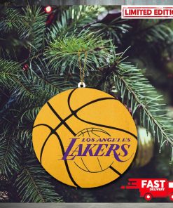 Los Angeles Lakers And Basketball For Fans Christmas 2023 Tree Decorations Ornament