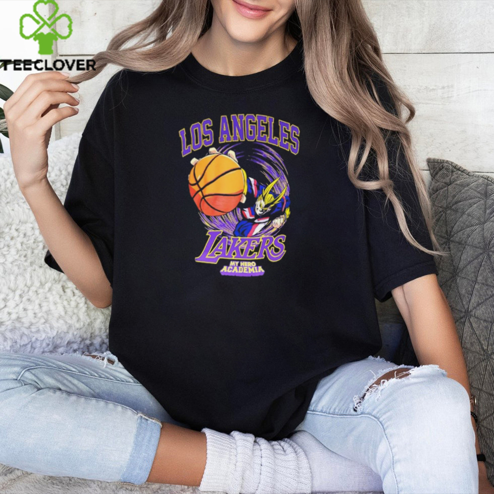 Los Angeles Lakers And My Hero Academia All Might Smash T Shirt Los Angeles Lakers And My Hero Academia All Might Smash T Shirt