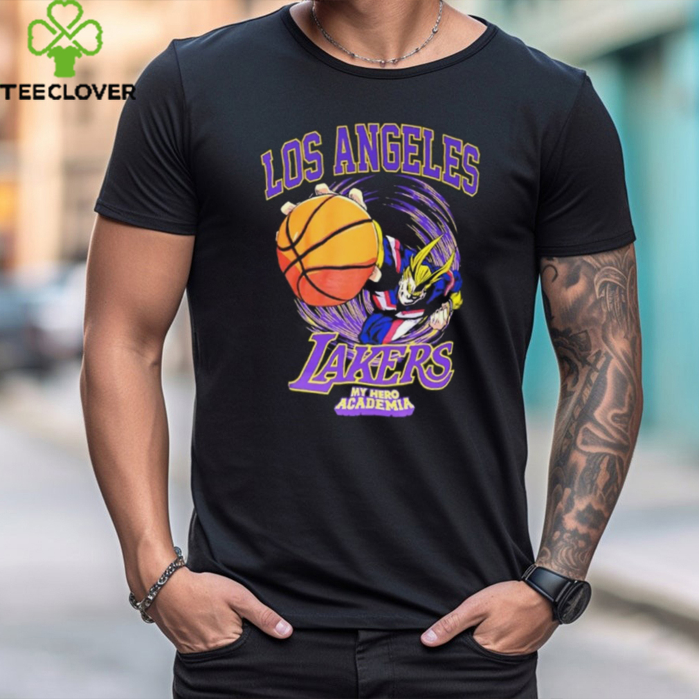 Los Angeles Lakers And My Hero Academia All Might Smash T Shirt Los Angeles Lakers And My Hero Academia All Might Smash T Shirt