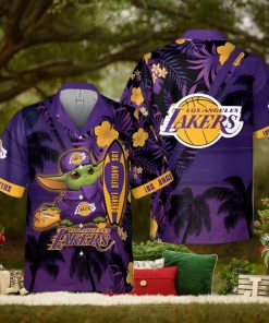 Los Angeles Lakers Baby Yoda National Basketball Association 2024 Hawaiian Shirt