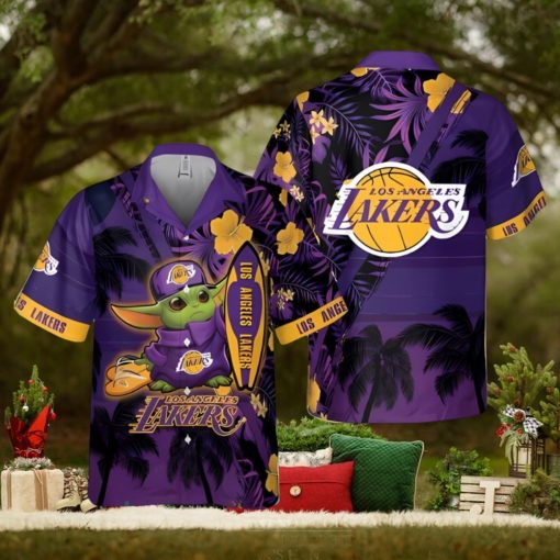 Los Angeles Lakers Baby Yoda National Basketball Association 2024 Hawaiian Shirt