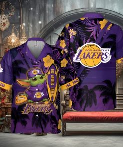 Los Angeles Lakers Baby Yoda National Basketball Association 2024 Hawaiian Shirt