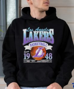 Los Angeles Lakers Basketball Since 1948 NBA 75th Anniversary LAL Fan Unisex T Shirt