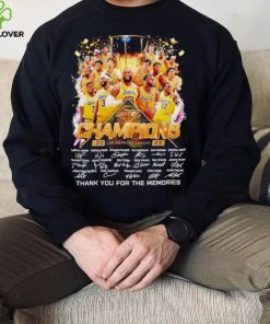 Los Angeles Lakers Champions 2023 thank you for the memories shirt