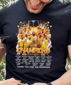 Los Angeles Lakers Champions 2023 thank you for the memories hoodie, sweater, longsleeve, shirt v-neck, t-shirt