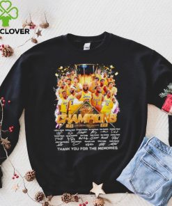 Los Angeles Lakers Champions 2023 thank you for the memories hoodie, sweater, longsleeve, shirt v-neck, t-shirt