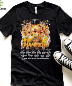 Los Angeles Lakers Champions 2023 thank you for the memories hoodie, sweater, longsleeve, shirt v-neck, t-shirt