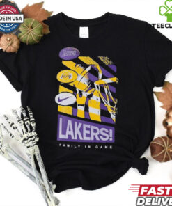 Los Angeles Lakers Family In Game Nike T Shirts