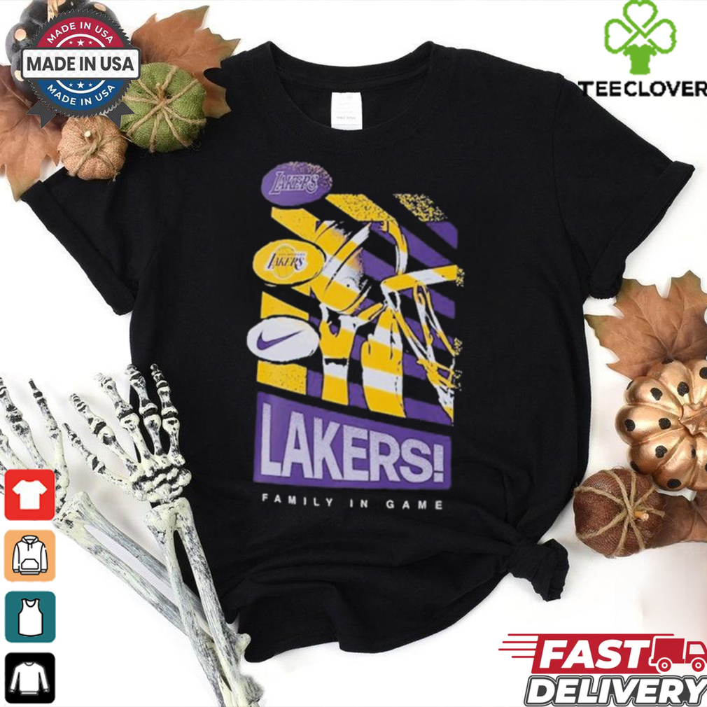 Los Angeles Lakers Family In Game Nike T Shirts Los Angeles Lakers Family In Game Nike T Shirts