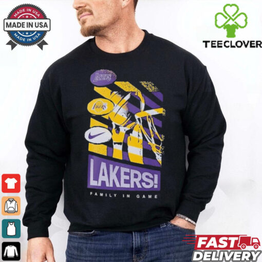 Los Angeles Lakers Family In Game Nike T Shirts