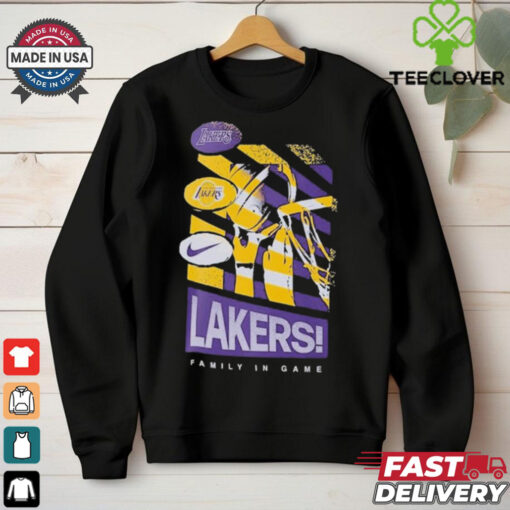 Los Angeles Lakers Family In Game Nike T Shirts