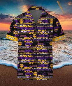 Los Angeles Lakers Hawaii Set Pattern Vintage 3D Hawaiian Shirt And Shorts