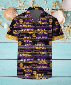 Los Angeles Lakers Hawaii Set Pattern Vintage 3D Hawaiian Shirt And Shorts