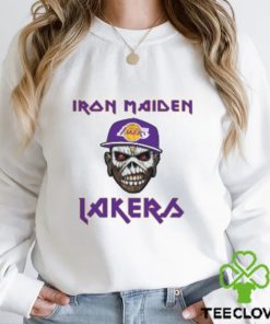 Los Angeles Lakers Iron Maiden Rock Band Music T Shirt