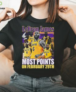 Los Angeles Lakers LeBron James most points on february 29th hoodie, sweater, longsleeve, shirt v-neck, t-shirt