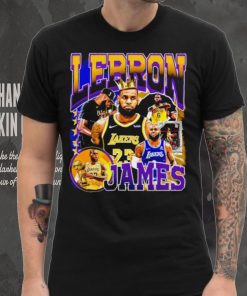 Los Angeles Lakers LeBron James professional basketball player honors crown shirt