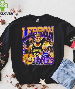 Los Angeles Lakers LeBron James professional basketball player honors crown shirt