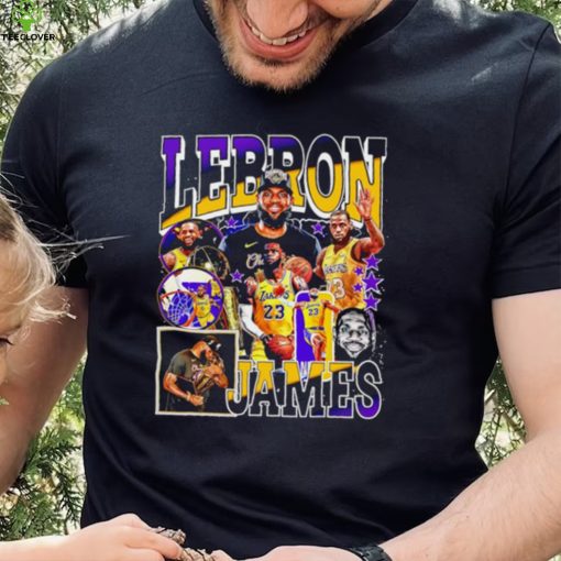 Los Angeles Lakers LeBron James professional basketball player honors shirt