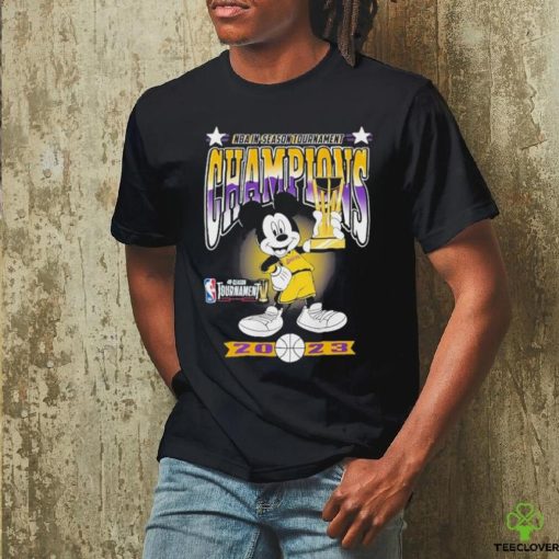 Los Angeles Lakers Mickey Mouse NBA in Season Tournament Champions 2023 Shirt