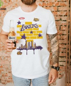 Los Angeles Lakers Mitchell & Ness x Tats Cru Hardwood Classics City T Shirt