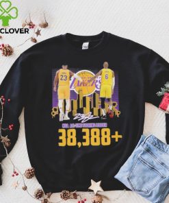 Los Angeles Lakers NBA All time scoring leader 38,388 James signature hoodie, sweater, longsleeve, shirt v-neck, t-shirt