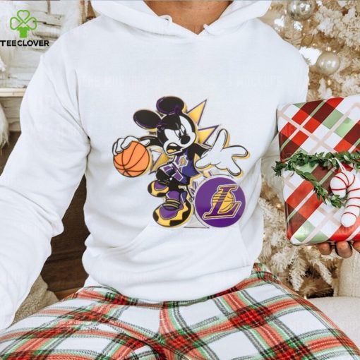 Los Angeles Lakers NBA Basketball Dabbing Mickey Disney Sports T hoodie, sweater, longsleeve, shirt v-neck, t-shirt