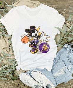 Los Angeles Lakers NBA Basketball Dabbing Mickey Disney Sports T hoodie, sweater, longsleeve, shirt v-neck, t-shirt