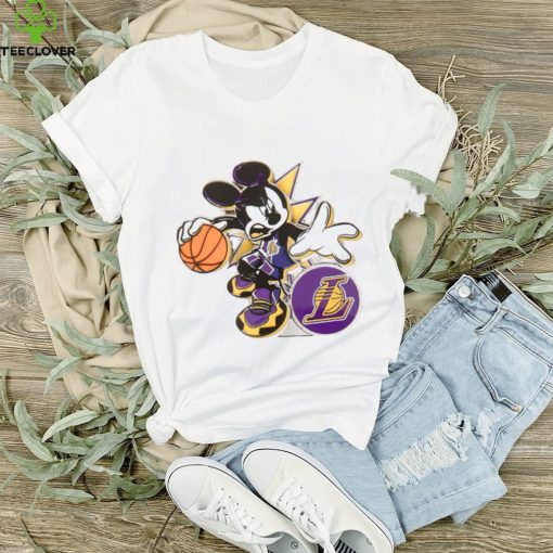 Los Angeles Lakers NBA Basketball Dabbing Mickey Disney Sports T hoodie, sweater, longsleeve, shirt v-neck, t-shirt