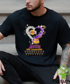 Los Angeles Lakers NBA Champions let’s go Lakers diamond heart t shirt