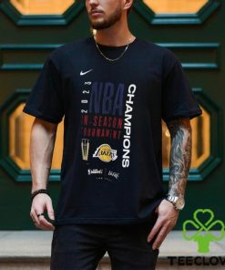 Los Angeles Lakers NBA In Season Tournament Champions Nike Locker Room T Shirt 2 Los Angeles Lakers NBA In Season Tournament Champions Nike Locker Room T Shirt
