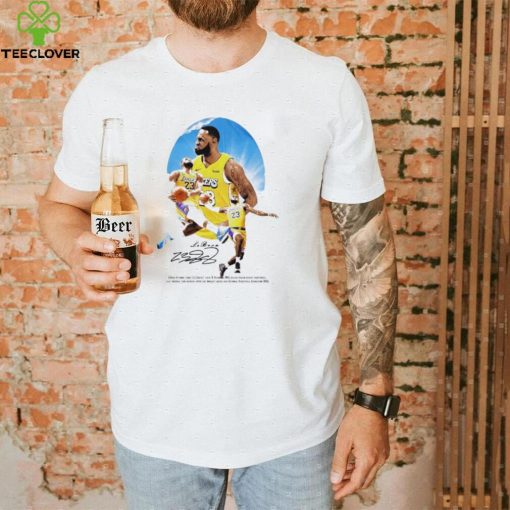Los Angeles Lakers NBA LeBron James King James signature shirt