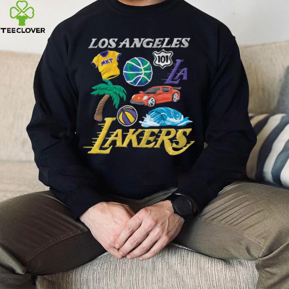 Los Angeles Lakers NBA x MARKET Unisex Claymation T Shirt Los Angeles Lakers NBA x MARKET Unisex Claymation T Shirt