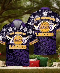 Los Angeles Lakers National National Basketball Association 2024 Polynesian Pattern Hawaiian Shirt