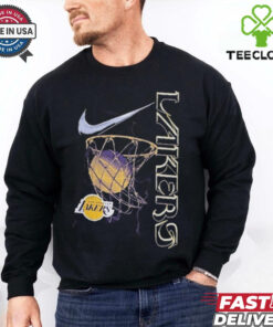 Los Angeles Lakers Nike Courtside Logo Max 90 II T Shirts