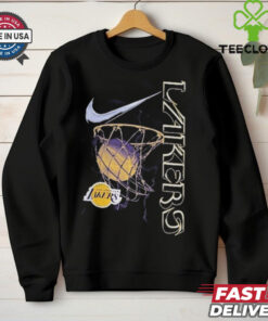 Los Angeles Lakers Nike Courtside Logo Max 90 II T Shirts