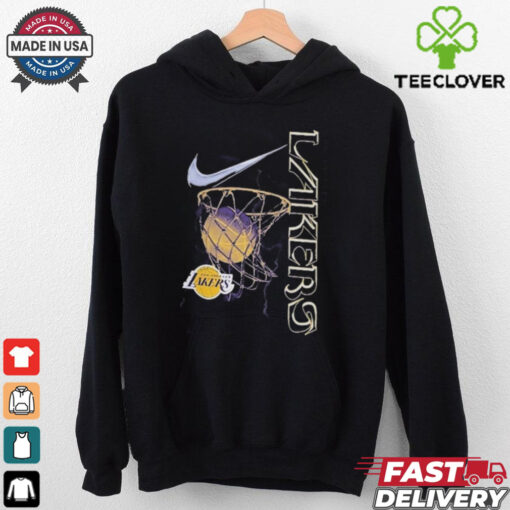Los Angeles Lakers Nike Courtside Logo Max 90 II T Shirts