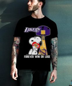 Los Angeles Lakers Snoopy Shirt, Lakers Forever Win Or Lose T Shirt