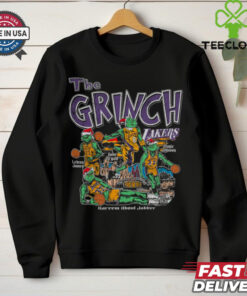 Los Angeles Lakers The Grinch Holiday Basketball Legends T Shirt