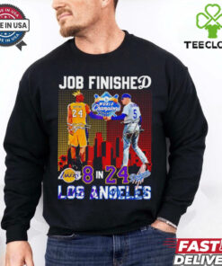 Los Angeles Lakers and Dodgers players Bryant and Freeman job finished shirt