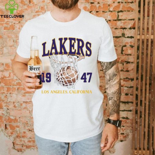 Los Angeles Lakers basketball NBA est 1947 California logo hoodie, sweater, longsleeve, shirt v-neck, t-shirt