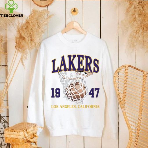 Los Angeles Lakers basketball NBA est 1947 California logo hoodie, sweater, longsleeve, shirt v-neck, t-shirt