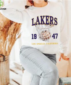 Los Angeles Lakers basketball NBA est 1947 California logo hoodie, sweater, longsleeve, shirt v-neck, t-shirt