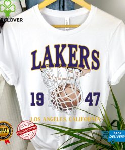 Los Angeles Lakers basketball NBA est 1947 California logo hoodie, sweater, longsleeve, shirt v-neck, t-shirt