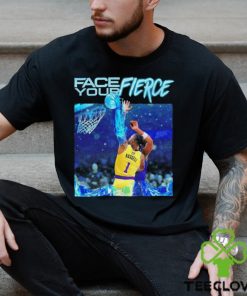 Los Angeles Lakers face your fierce D’Angelo Russell DLO ice dunk shirt