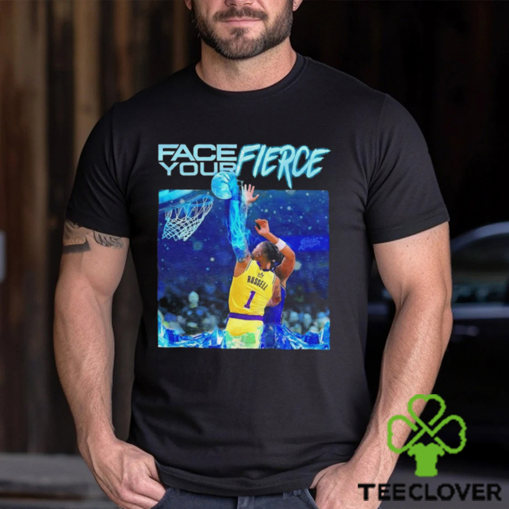 Los Angeles Lakers face your fierce D’Angelo Russell DLO ice dunk shirt Los Angeles Lakers face your fierce D’Angelo Russell DLO ice dunk shirt