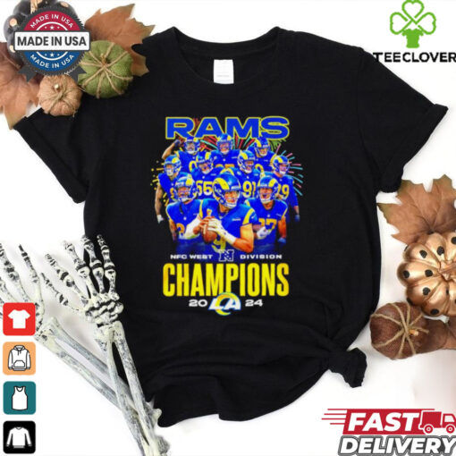 Los Angeles Rams 2024 NFC West Division Champions all team shirt