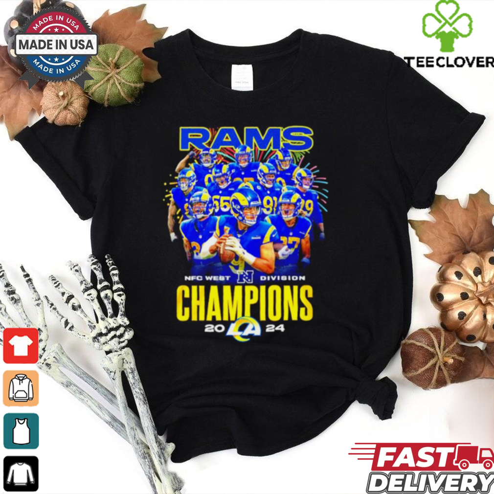 Los Angeles Rams 2024 NFC West Division Champions all team shirt Los Angeles Rams 2024 NFC West Division Champions all team shirt