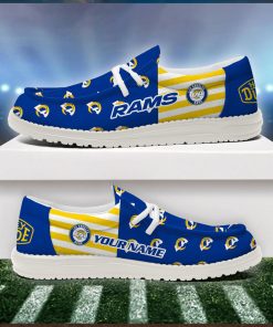 Los Angeles Rams 2024 Version Personalized Hey Dude Shoes
