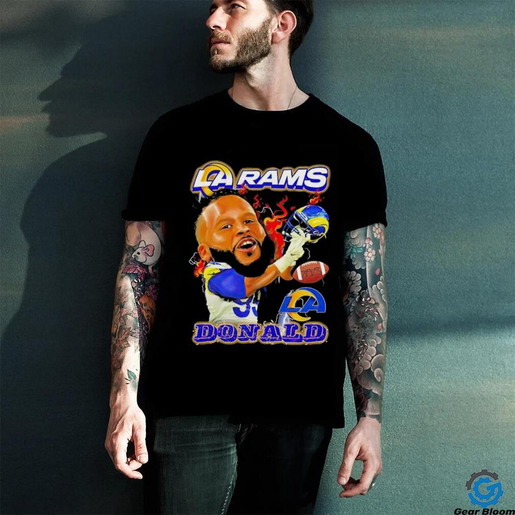 Los Angeles Rams Aaron Donald big head signature shirt Los Angeles Rams Aaron Donald big head signature shirt